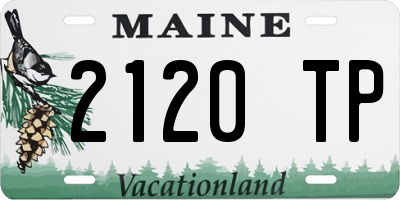 ME license plate 2120TP