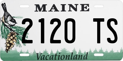 ME license plate 2120TS