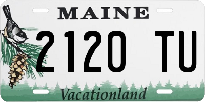 ME license plate 2120TU