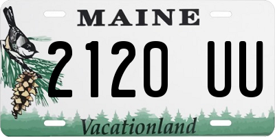 ME license plate 2120UU
