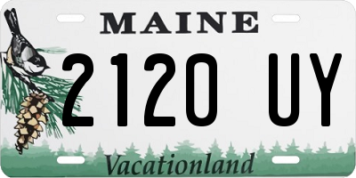 ME license plate 2120UY