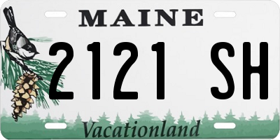 ME license plate 2121SH