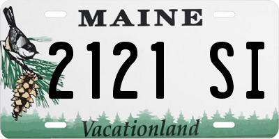 ME license plate 2121SI