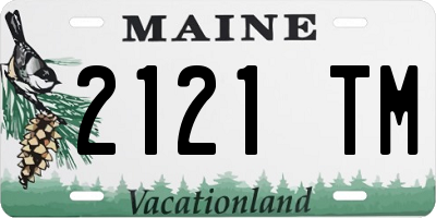 ME license plate 2121TM