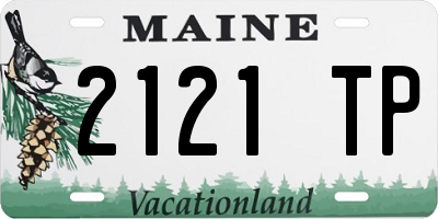 ME license plate 2121TP