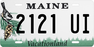 ME license plate 2121UI