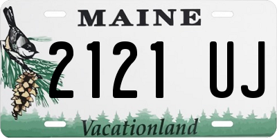 ME license plate 2121UJ