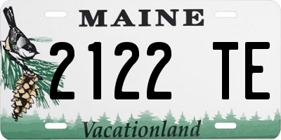 ME license plate 2122TE