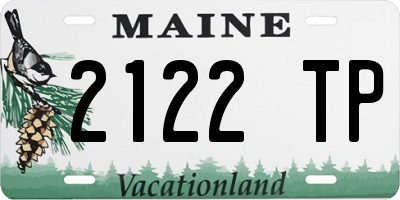 ME license plate 2122TP