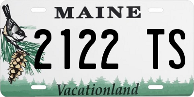 ME license plate 2122TS