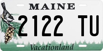 ME license plate 2122TU
