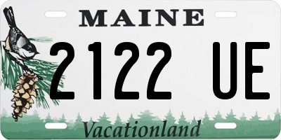 ME license plate 2122UE