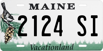 ME license plate 2124SI