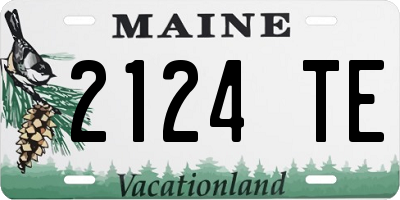 ME license plate 2124TE