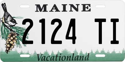 ME license plate 2124TI