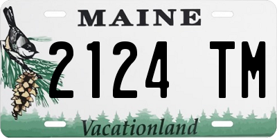 ME license plate 2124TM
