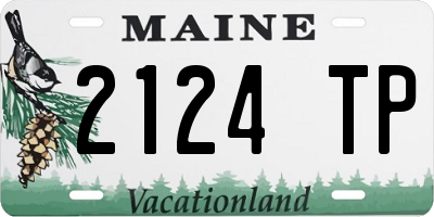 ME license plate 2124TP