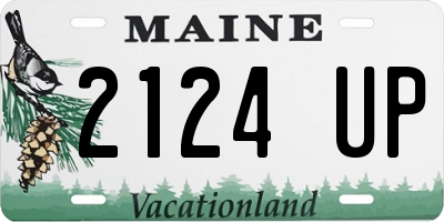 ME license plate 2124UP