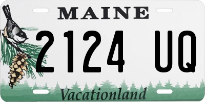 ME license plate 2124UQ