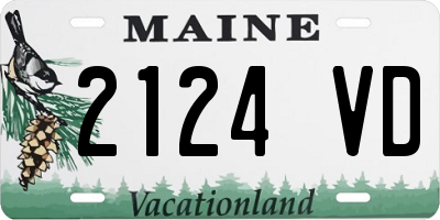 ME license plate 2124VD