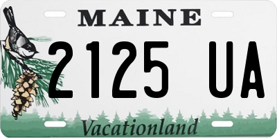 ME license plate 2125UA