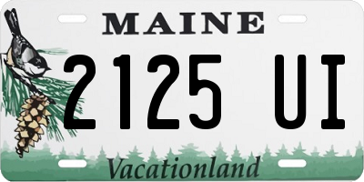 ME license plate 2125UI
