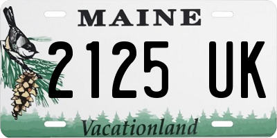 ME license plate 2125UK