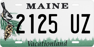 ME license plate 2125UZ