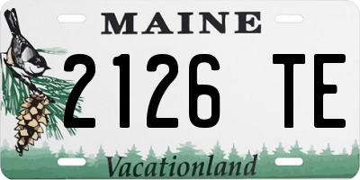 ME license plate 2126TE