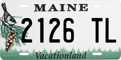 ME license plate 2126TL