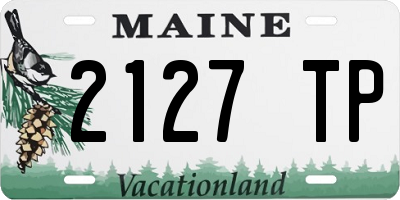 ME license plate 2127TP