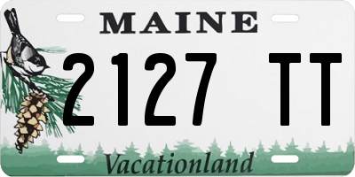 ME license plate 2127TT