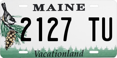 ME license plate 2127TU