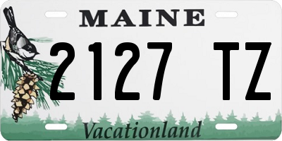 ME license plate 2127TZ