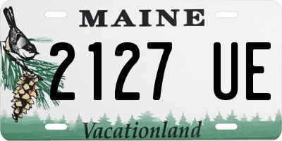 ME license plate 2127UE