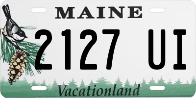 ME license plate 2127UI