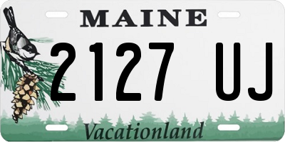 ME license plate 2127UJ