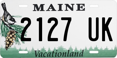 ME license plate 2127UK