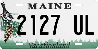 ME license plate 2127UL