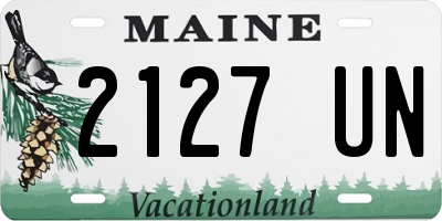 ME license plate 2127UN