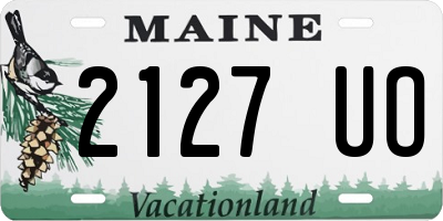 ME license plate 2127UO