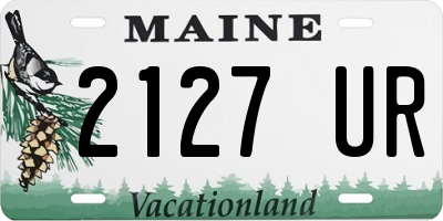 ME license plate 2127UR