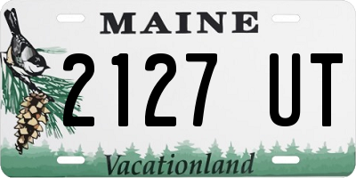 ME license plate 2127UT