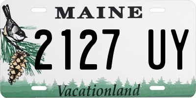 ME license plate 2127UY