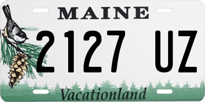 ME license plate 2127UZ