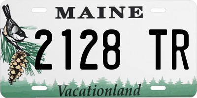 ME license plate 2128TR