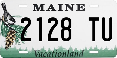 ME license plate 2128TU