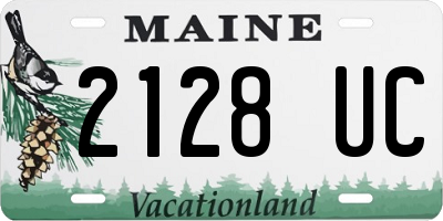 ME license plate 2128UC