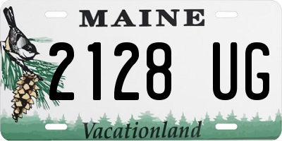 ME license plate 2128UG