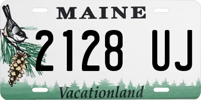 ME license plate 2128UJ